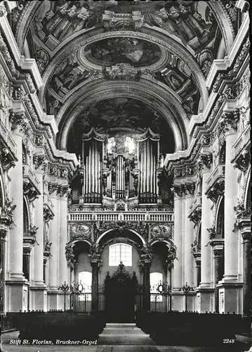 Kirchenorgel Stift St Florian Kat. Musik