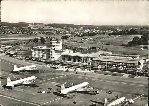 wz14131 Flughafen Airport Aeroporto Zuerich Kloten Kategorie. Flug Alte Ansichtskarten