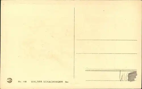 Kuenstlerkarte Walther Schachinger Kat. Kuenstlerkarten