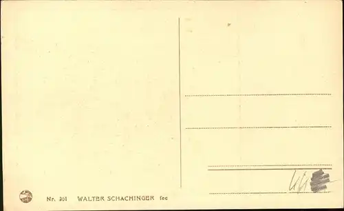 Kuenstlerkarte Walther Schachinger Kat. Kuenstlerkarten