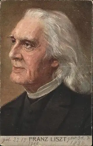 Persoenlichkeiten Franz Liszt Kat. Persoenlichkeiten