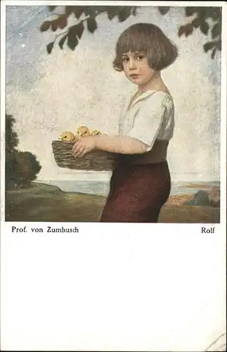 Kuenstlerkarte Zumbusch Rolf Kueken Nr 174 Kat. Kuenstlerkarten