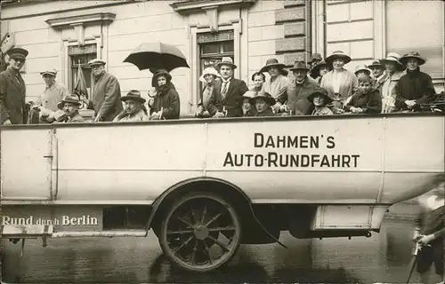 Autobus Omnibus Dahmens Auto Rundfahrten Berlin / Autos /