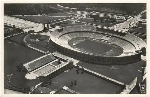 Olympia Berlin Fliegeraufnahme Kat. Sport