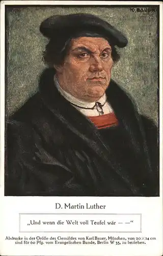 Luther Martin Und wenn die Welt voll Teufel waer Kat. Persoenlichkeiten