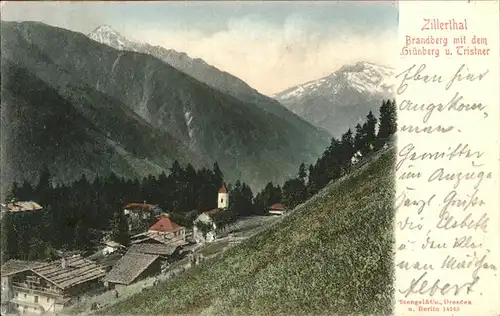 Zillertal Brandberg Gruenberg  Kat. Regionales