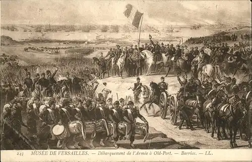 wz40936 Napoleon Bonaparte Musee de Versailles Debarquement de l'Armee Kategorie. Persoenlichkeiten Alte Ansichtskarten
