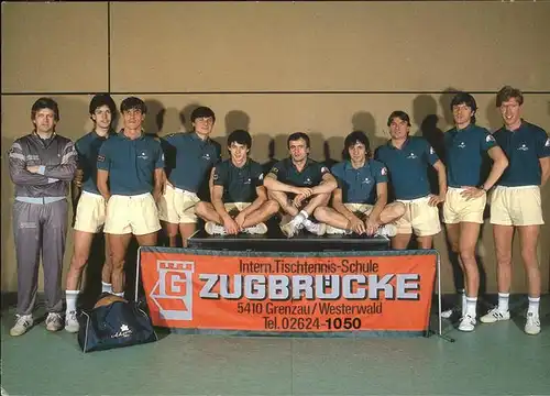 Tischtennis Tischtennis Schule Zugbruecke Bundesligateam Kat. Sport