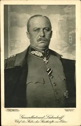 Militaria Generalleutnant Ludendorff Kat. Militaria