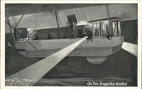 Zeppeline Gondel  Kat. Flug