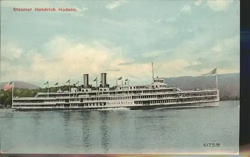 Dampfer Binnenschifffahrt Steamer Hendrick Hudson Kat. Schiffe