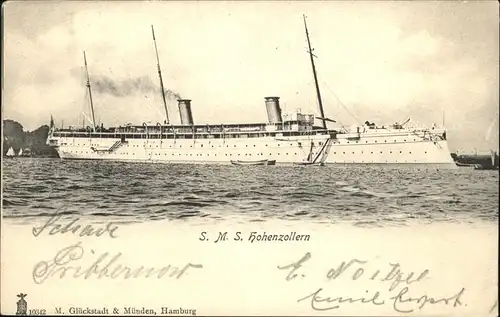 Dampfer Oceanliner S M S Hohenzollern Kat. Schiffe