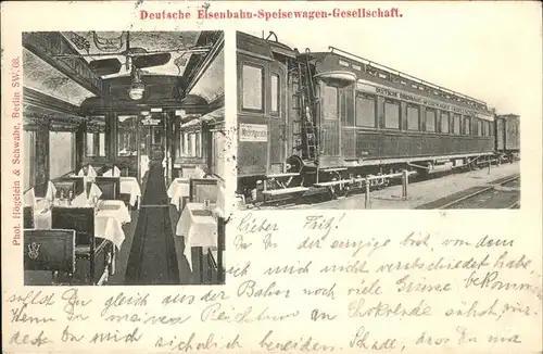 Eisenbahn Speisewagen  Kat. Bahnen