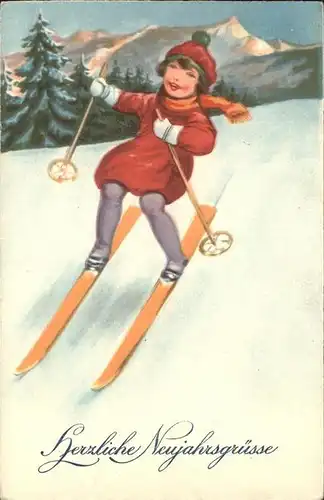 Skifahren Neujahr Kind Kat. Sport