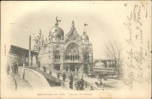 Exposition Universelle Paris 1900 Palais de l Italie Kat. Expositions