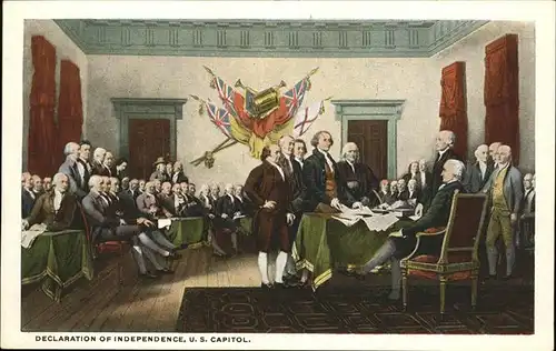 Politik Geschichte Declaration of Indipendence US Capitol Kat. Politik und Geschichte