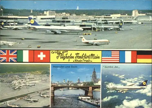 wz43492 Flughafen Airport Aeroporto Frankfurt Main Kategorie. Flug Alte Ansichtskarten