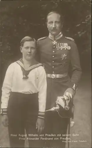 Adel Preussen Prinz August Wilhelm Prinz Alexander Ferdinand Kat. Koenigshaeuser