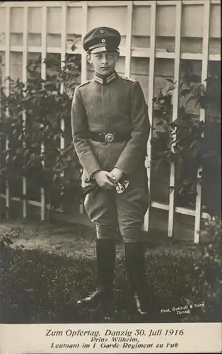 Adel Prinz Wilhelm Leutnant  Kat. Koenigshaeuser