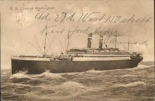Dampfer Oceanliner SS George Washington Kat. Schiffe