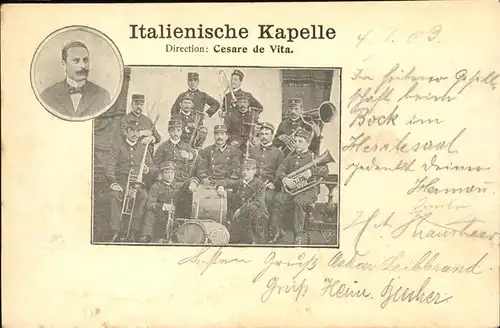 Musikanten Kapelle Italien Cesare de Vita Kat. Musik