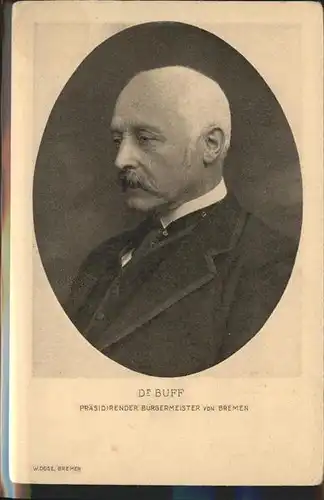 Schwarz Weiss Rot Dr Buff Buergermeister Bremen Kat. Heraldik