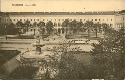 Universitaet Muenchen Strassenbahn Kat. Gebaeude