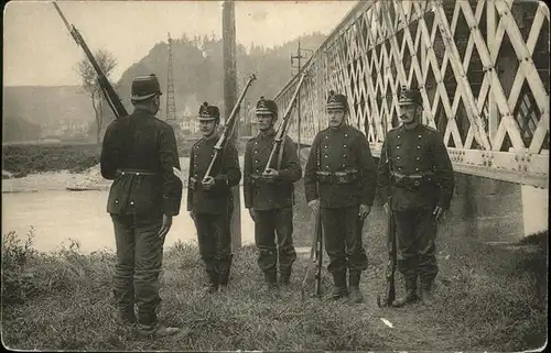 Soldatenleben Abloesung Doppelpostens Kat. Militaria