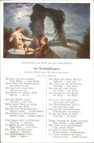 Liederkarte Im Rolandsbogen Juerg Ritzel Kat. Musik
