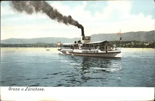 Dampfer Binnenschifffahrt Zuerichsee  Kat. Schiffe