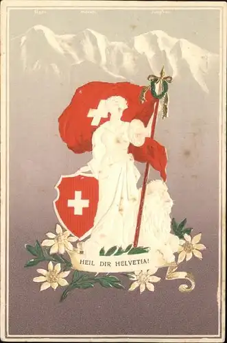 Helvetia Schweiz Schweiz Wappen / Heraldik /