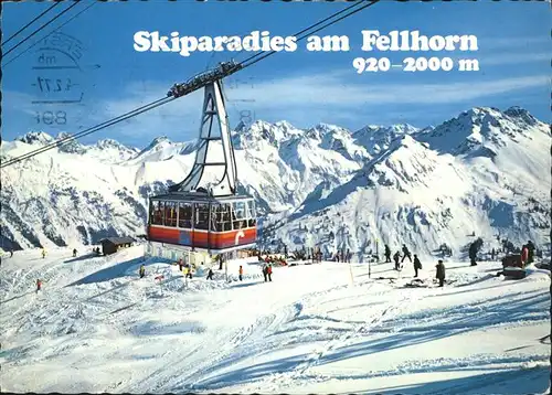 Seilbahn Fellhorn Oberstdorf  / Bahnen /