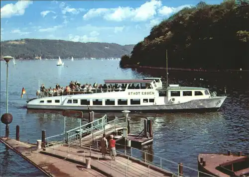 Dampfer Binnenschifffahrt Essen Baldeneysee Kat. Schiffe