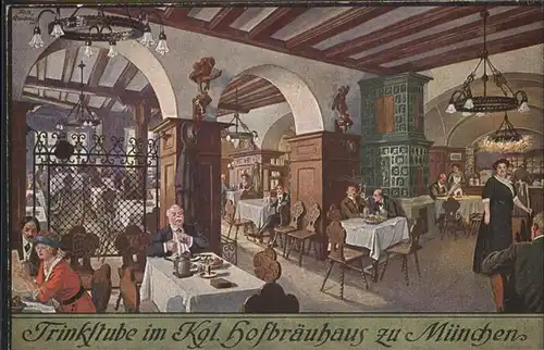 Hofbraeuhaus Muenchen Bier Trinkstube Kat. Lebensmittel