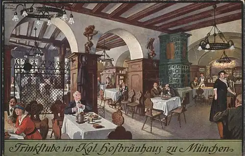 Hofbraeuhaus Muenchen Bier Trinkstube Kat. Lebensmittel