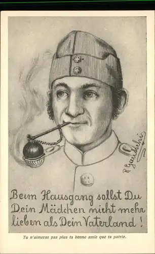 Tabak Soldat Pfeife Gautschi Kat. Genussmittel