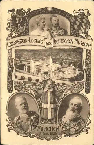 Wilhelm II Grundstein-Legung Deutschen Museums Kat. Persoenlichkeiten