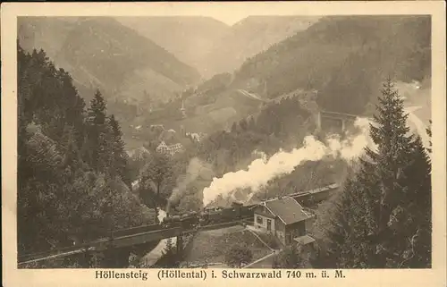 Schwarzwald Hoellental Eisenbahn Kat. Regionales