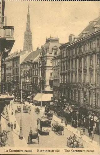 Strassenbahn Kaerntnerstrasse Wien Kat. Bahnen