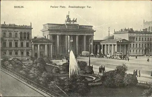 Brandenburger Tor Berlin Pariser Platz Kat. Gebude und Architektur