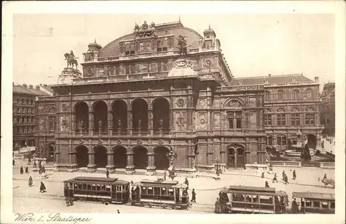 Strassenbahn Staatsoper Wien Kat. Bahnen