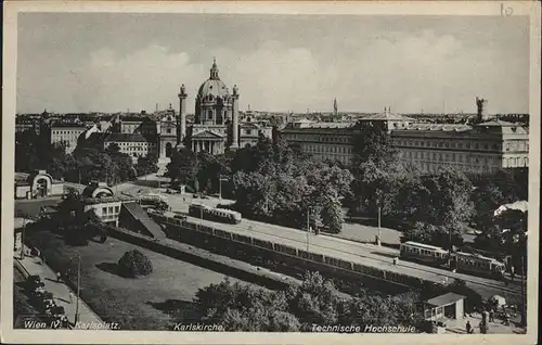 Strassenbahn Wien Karlsplatz Hochschule Kat. Bahnen