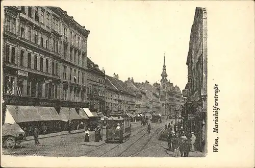 Strassenbahn Mariahilferstrasse Wien Kat. Bahnen