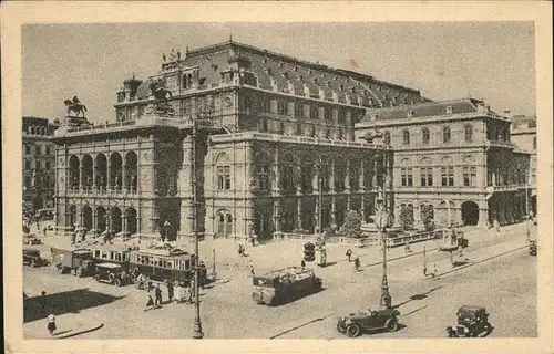 Opergebaeude Wien Strassenbahn Kat. Gebaeude