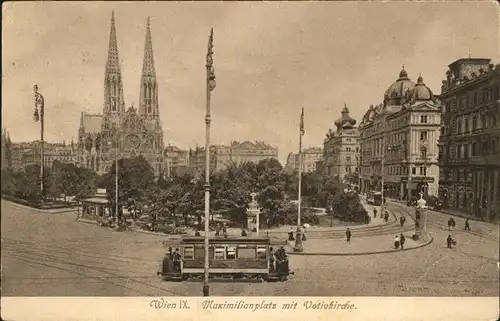 Strassenbahn Wien Maximilianplatz Kat. Bahnen