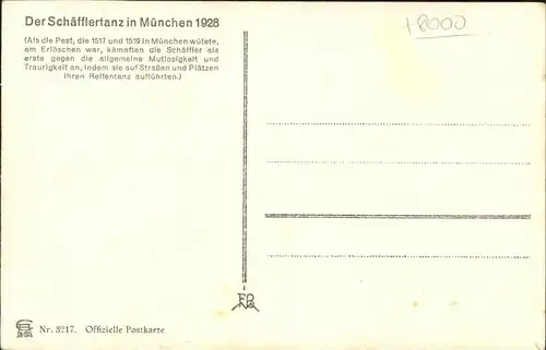 Schaefflertanz Fahnen Gruppe Muenchen Kat. Tanz