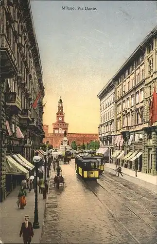 Strassenbahn Milano Via Dante Kat. Bahnen