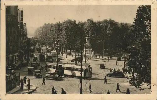 Strassenbahn Marseille Monument des Mobiles Kat. Bahnen