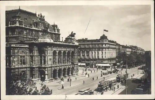 Strassenbahn Kaerntnerring Staatsoper Wien Kat. Bahnen