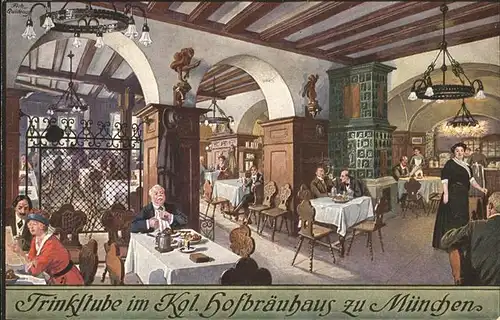 Hofbraeuhaus Muenchen Bier Trinkstube  Kat. Lebensmittel